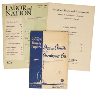 Item #02233 Labor and Nation, Vol. 1, No. 1, August, 1945 [with] Study Report Supplement [with]...