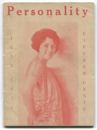 Item #02312 Personality Magazine, Vol. XIV, No. 7, July 1923. Arthur FISHER