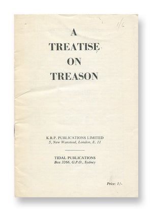 Item #02530 A Treatise on Treason. J. s. GUTHRIE, me