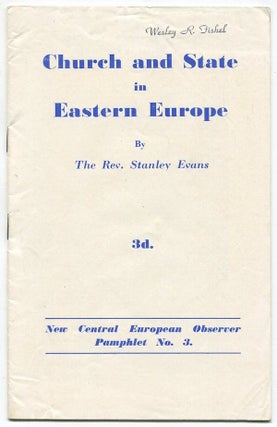 Item #03318 Church and State in Eastern Europe (New Central European Observer Pamphlet No. 3)....