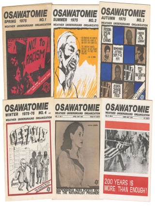 Osawatomie (a complete run in six issues - all underground printings. Central Committee of the Weather.