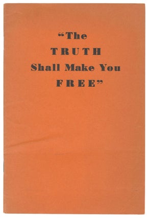 Item #05770 "The Truth Shall Make You Free". 33° The Supreme Council, A. A S. R