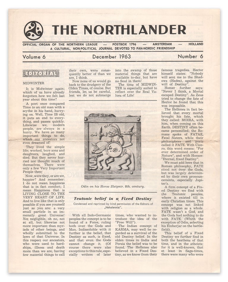 Item #05992 The Northlander: A Cultural, Non-Political Journal Devoted to Pan-Nordic Friendship, Vol. 6, No. 6, December 1963