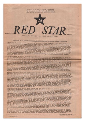 Item #06110 Red Star, Number 4, December, 1970. Red Women’s Detachment
