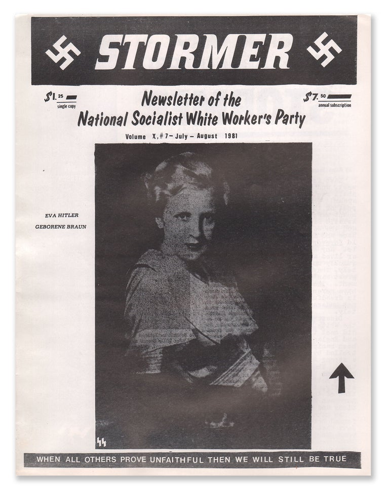 Item #06398 Stormer, Vol. X, No. 7, July - August, 1981. Allen VINCENT.