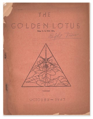Item #06542 The Golden Lotus, Vol. 4, October, 1947. William J. LESLIE