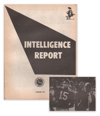 Item #06569 Intelligence Report, November, 1973. Inc The Intelligence Division of the Grand...