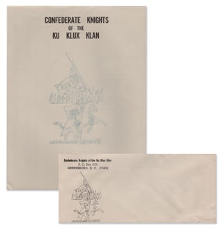 Item #06742 Confederate Knights of the Ku Klux Klan Letterhead and Envelope