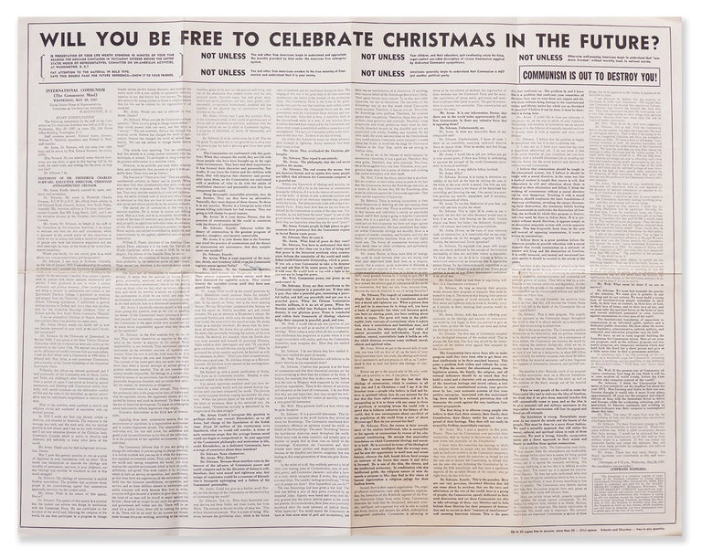 Item #07028 Will You Be Free to Celebrate Christmas in the Future? Dr. Fred SCHWARZ.