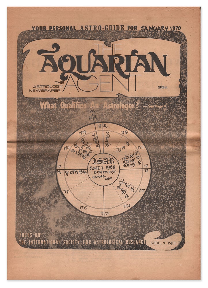 Item #07388 The Aquarian Agent, Vol. 1, No. 3. H. WEINGARTEN.