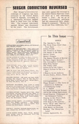 Sing Out!, Vol. 12, No. 3, June-July, 1962