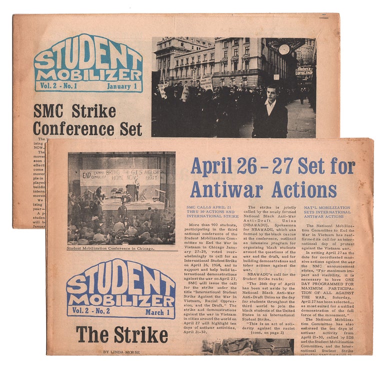 Item #07625 Student Mobilizer, Vol. 2, Nos. 1-2 (two issues). Editorial Board.