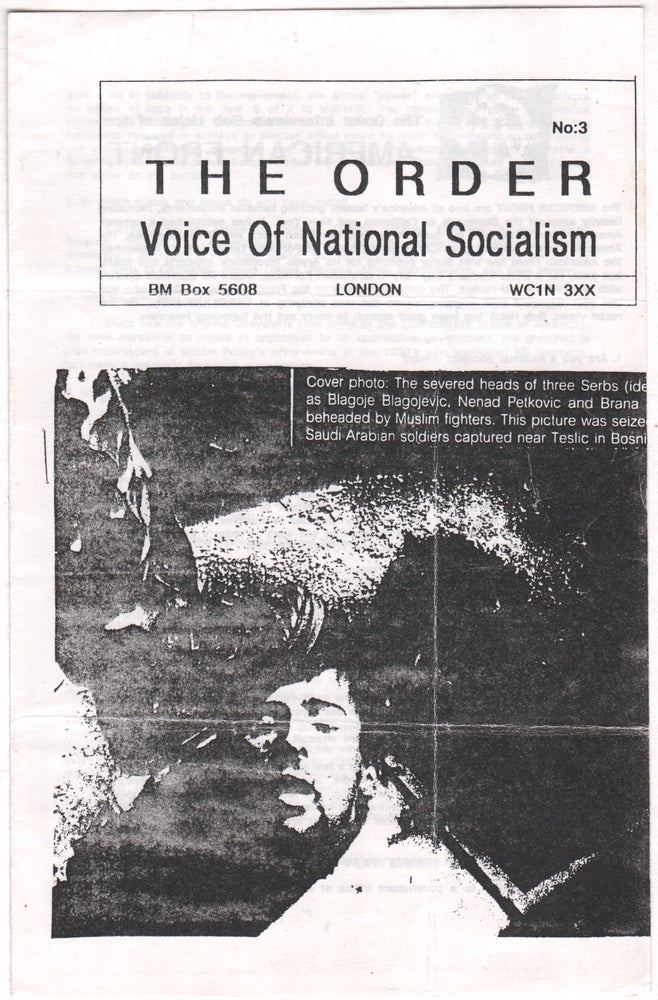Item #07950 The Order: Voice of National Socialism, No. 3