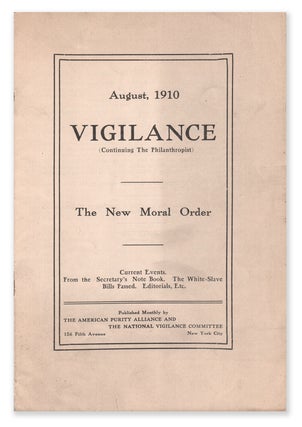 Item #08043 Vigilance (Continuing The Philanthropist), Vol. XXIII, No. 11, August, 1910