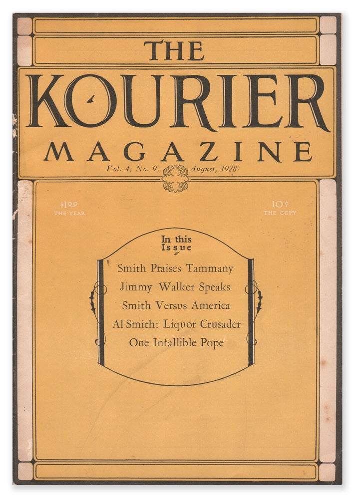 Item #08048 The Kourier Magazine, Vol. 4, No. 9, August, 1928. Dr. H. W. EVANS.
