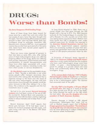 Item #08237 Drugs: Worse Than Bombs! Maila E. LAMB