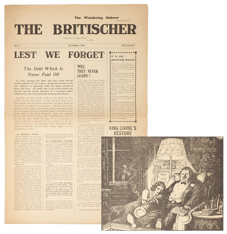 Item #10027 The Britischer, No. 6, October, 1938. J. F. Rushbrook.