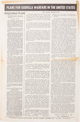 Item #10497 Plans for Guerrilla Warfare in the United States
