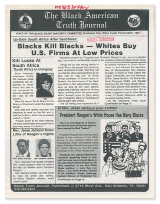 Item #10531 The Black American Truth Journal: Voice of the Black Silent Mayority [sic] Committee