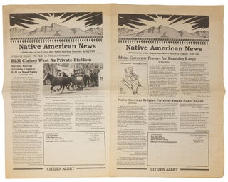 Item #10639 Native American News: A Publication of the Citizen Alert Native American Program (two...