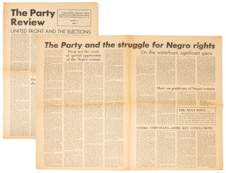 Item #10690 "The Party and the Struggle for Negro Rights" [in] The Party Review, Number 2