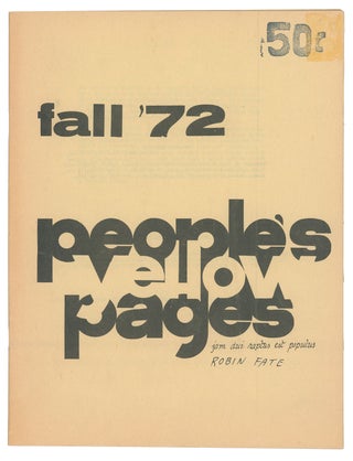 Item #10691 People's Yellow Pages Fall '72
