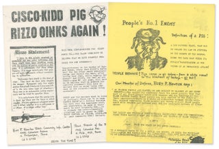 Item #10766 Two Philadelphia Black Panther Party flyers: People's No. 1 Enemy [with] Cisco-Kidd...