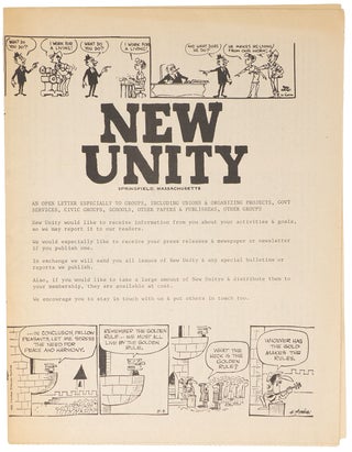 Item #10771 New Unity, Vol. 1, No. 1, July 26, 1971