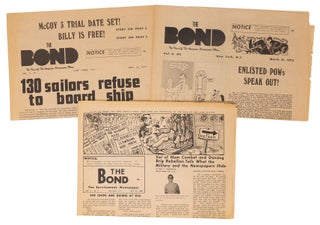Item #10914 The Bond: The Voice of the American Servicemen's Union (three issues). Andy Stapp