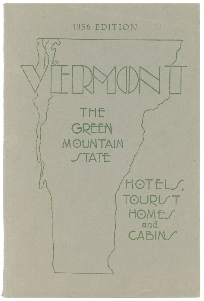 Item #10945 Vermont Hotels, Tourist Homes and Cabins, 1936