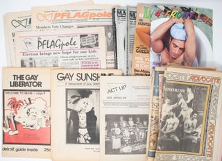 Item #11301 A sizable collection of LGBTQ+ newsletters and newspapers from the 1970s-1990s