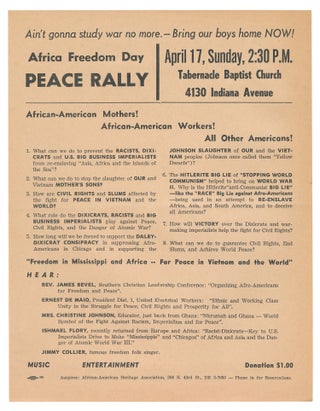 Item #11320 Africa Freedom Day Peace Rally (flyer