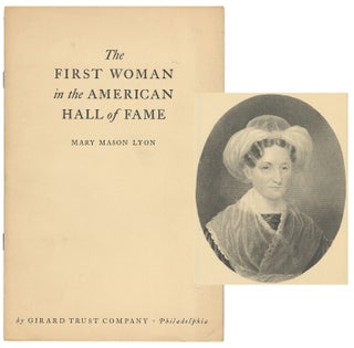 Item #11490 The First Woman in the American Hall of Fame