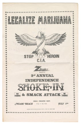 Item #11661 Legalize Marijuana | Stop C.I.A. Heroin | Zippie! Presents 3rd Annual Independence...