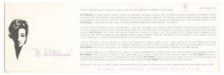 Item #11670 Prospectus for Whitebook, a "contact journal for women seeking the friendship of...