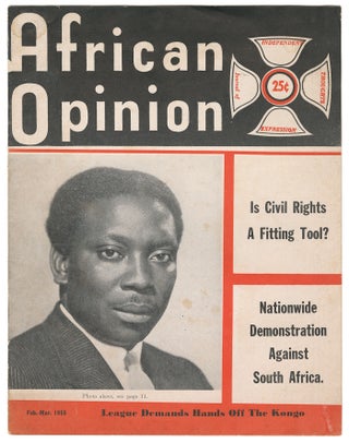Item #11838 African Opinion: Journal of Independent Thoughts and Expression, Vol. 6, Nos. 11-12,...