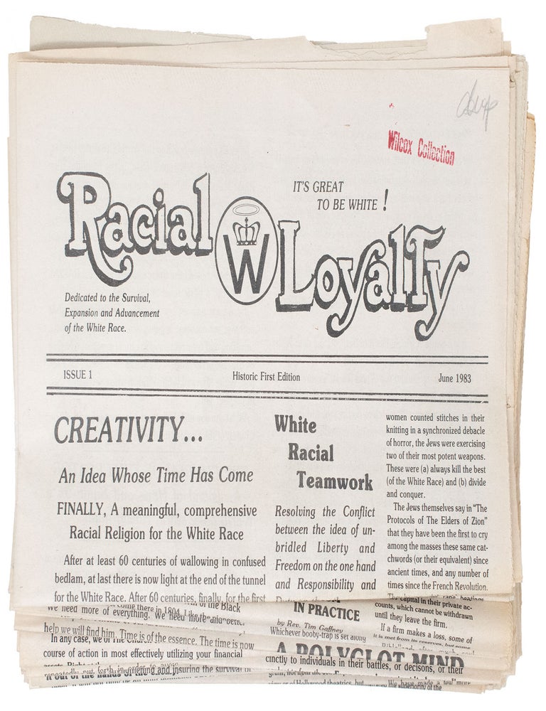 Item #11969 Racial Loyalty (44 issues). Ben Klassen.