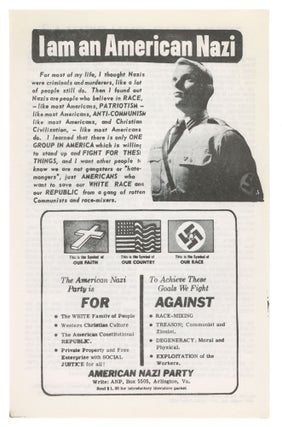 Item #12007 I Am An American Nazi. George Lincoln Rockwell