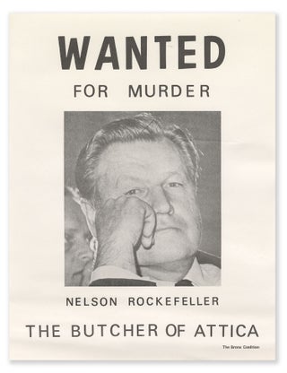 Item #12067 Wanted for Murder - Nelson Rockefeller - The Butcher of Attica
