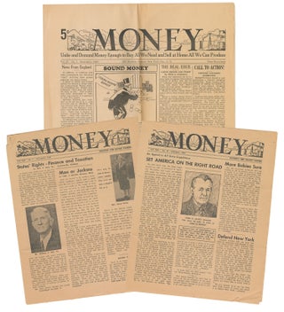 Item #12298 Money (three issues). John G. Scott