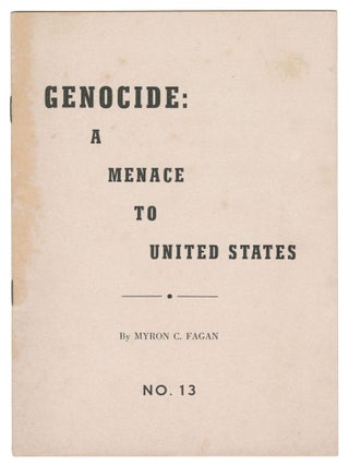 Item #12344 Genocide: A Menace to United States (No. 13, November-December, 1950 News-Bulletin)....