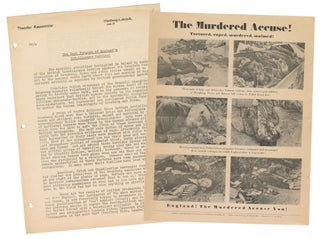 Item #12442 The Murdered Accuse! Tortured, raped, murdered, maimed! England! The Murdered Accuse...
