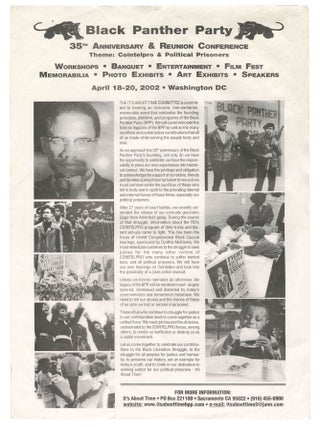 Item #12493 Poster for Black Panther Party 35th Anniversary & Reunion Conference