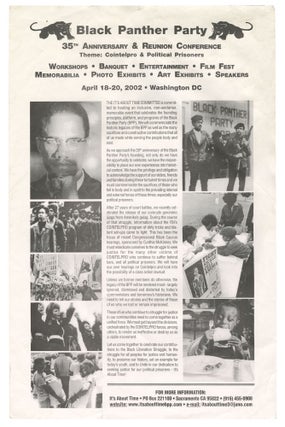 Item #12493 Poster for Black Panther Party 35th Anniversary & Reunion Conference