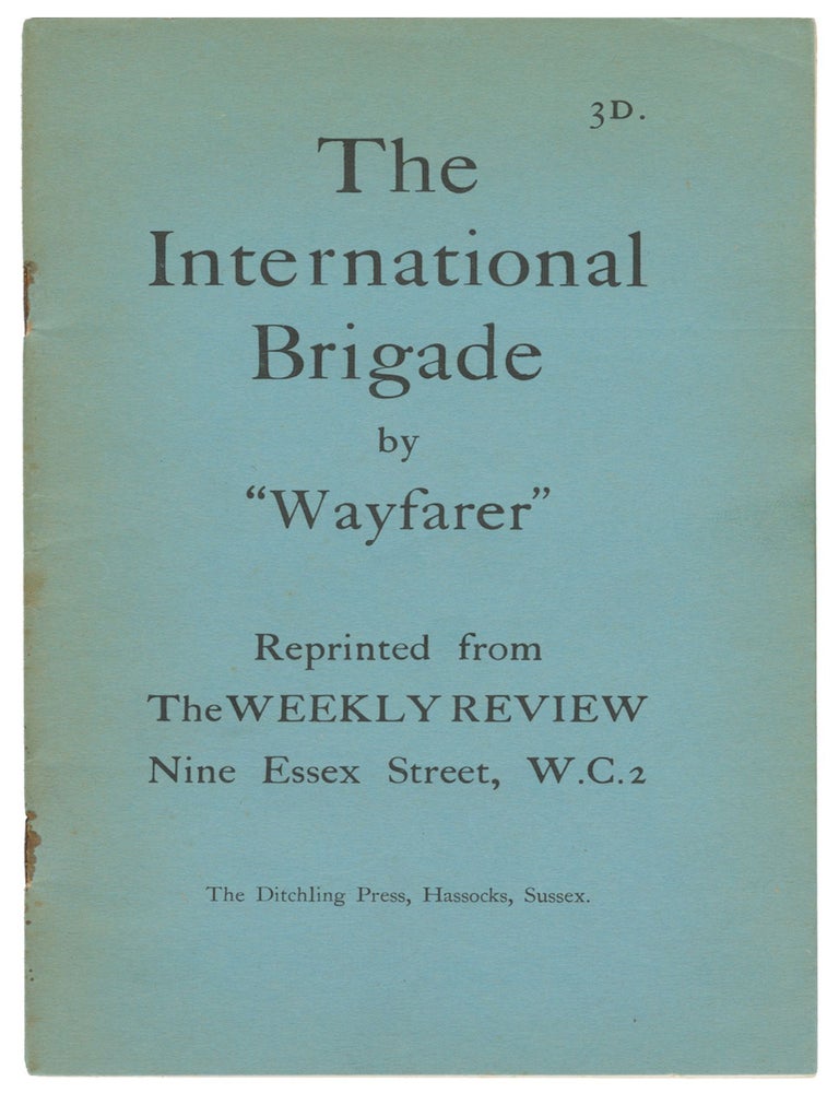 Item #12511 The International Brigade. "Wayfarer"