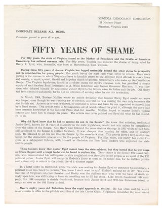Item #12645 Fifty Years of Shame. Eustace Mullins