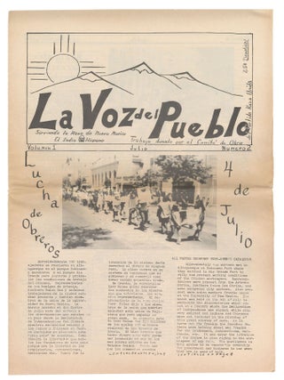 Item #12747 La Voz del Pueblo, Vol. 1, No. 2