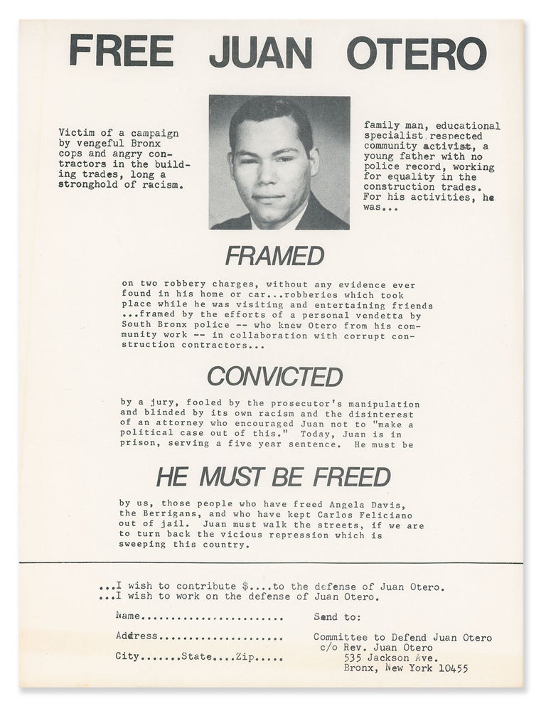 Item #12957 Free Juan Otero