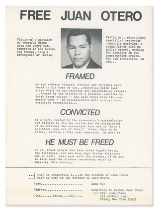 Item #12957 Free Juan Otero
