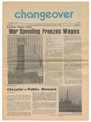 Item #13137 The Changeover, Vol. 1, No. 1